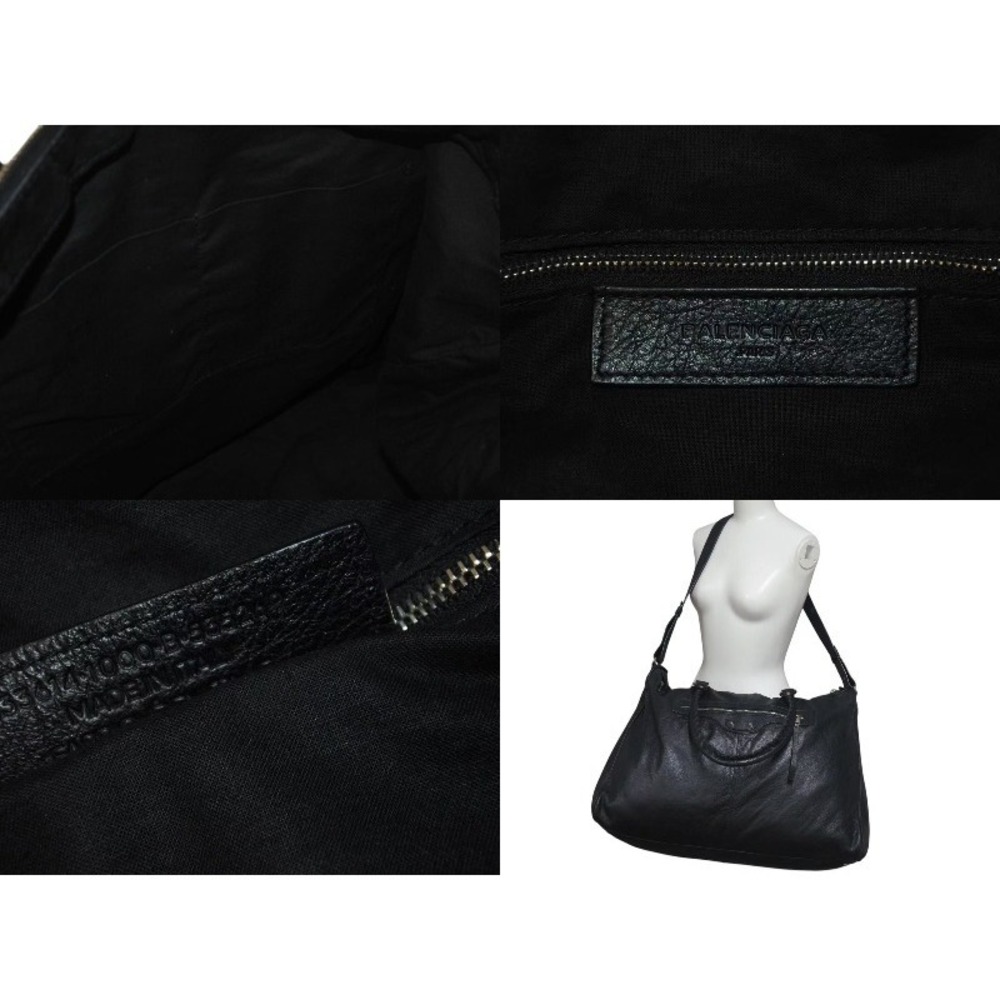 BALENCIAGA Classic Weekender Bag Black Lambskin - Picture 9 of 9